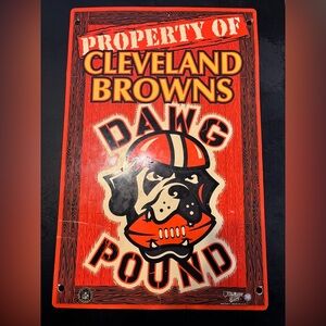 Cleveland Browns Vintage Wincraft Sports Sign